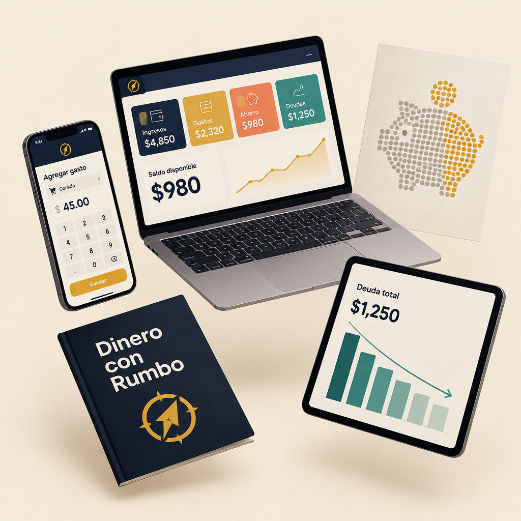 Dinero con Rumbo™ + 3 Bonos — paquete completo