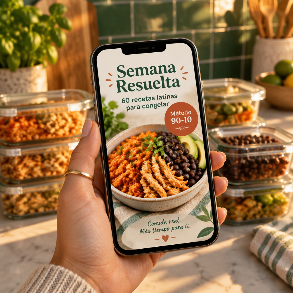 Semana Resuelta™ — ebook con 60 recetas latinas para congelar